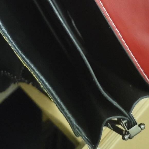 Retro 80s New Wave Style Colorblock Cross Body Bag - Picture 5 of 5